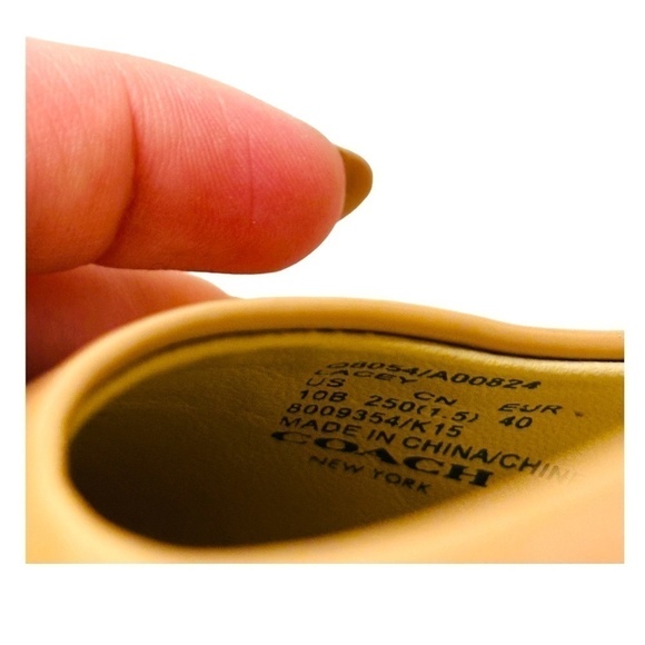 Coach Nude Patent Heels High Heel Pumps SZ 10 - Picture 6 of 13